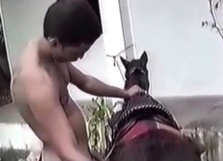 Sensual fuck session with a puppy