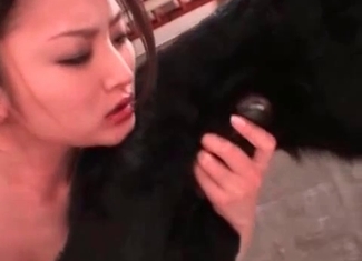 Asian whore can satisfy two hounds