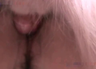 Hot babe gets her asshole filled with an animal's cum